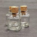 بطری شیشه ای با درب چوب پنبه ای - فروشگاه زعفران آنا قاین