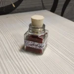بطری شیشه ای مکعبی زعفران کد 1801