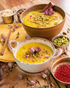تزیین ساده شله زرد