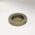 قوطی فلزی زعفران قطر 17 ارتفاع 2 (گنجایش 50 گرم سرگل)