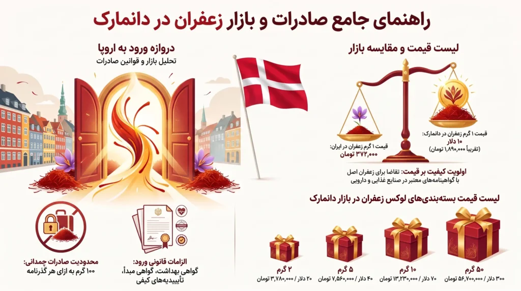 قیمت زعفران در دانمارک
