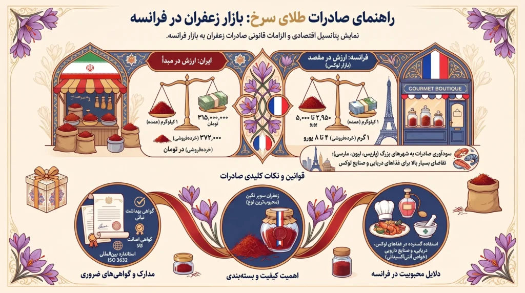 قیمت زعفران در فرانسه