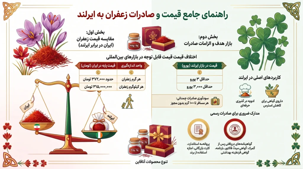 قیمت زعفران در ایرلند