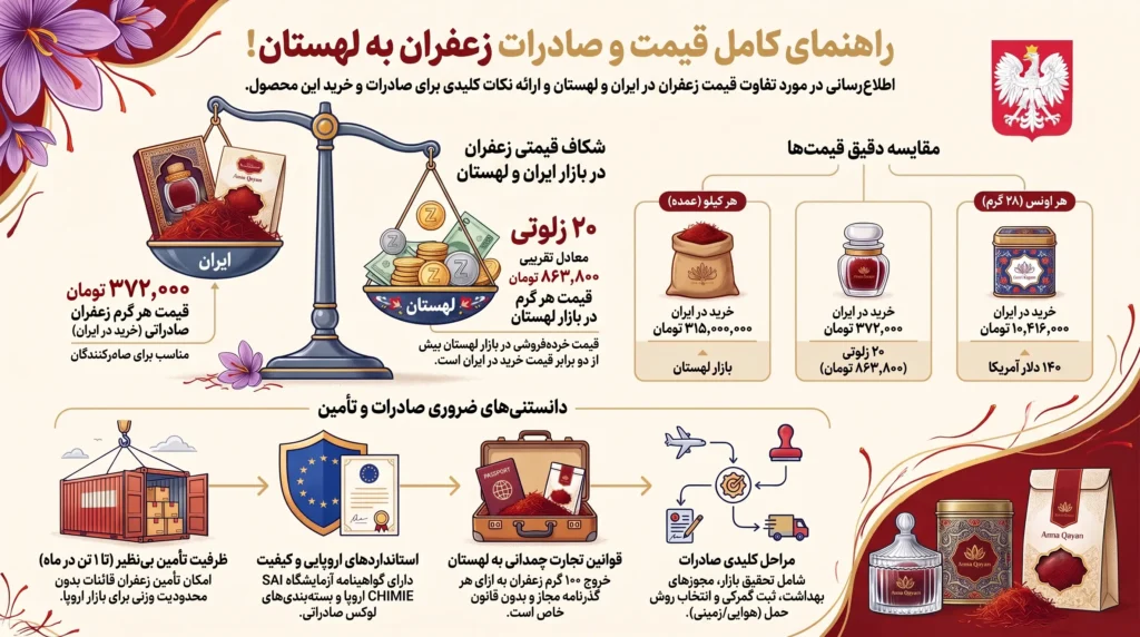 قیمت زعفران در لهستان