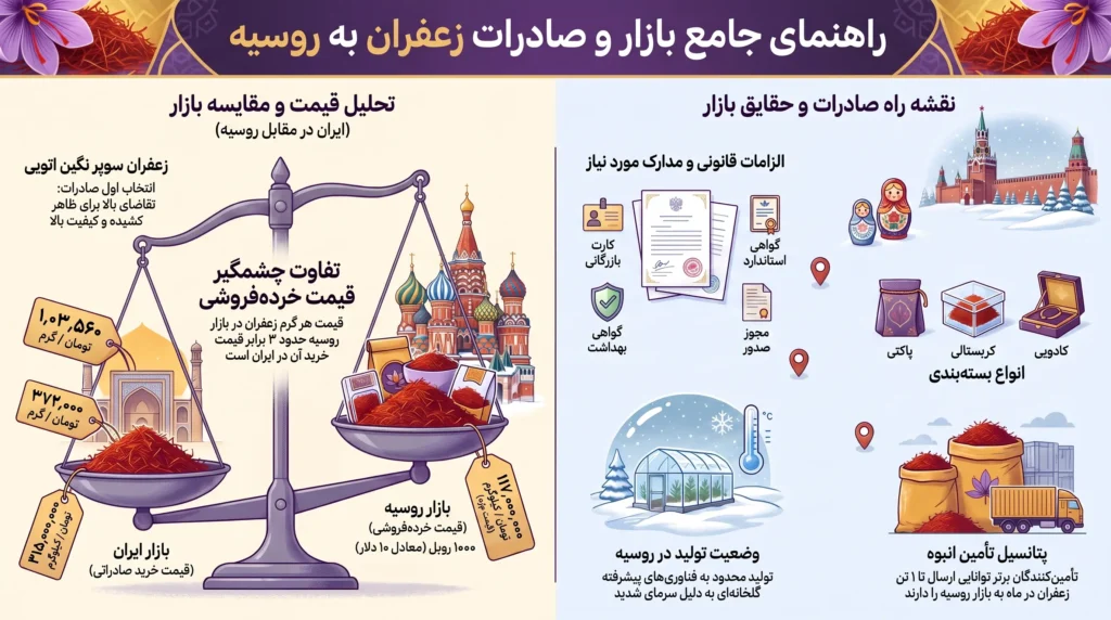 قیمت زعفران در روسیه