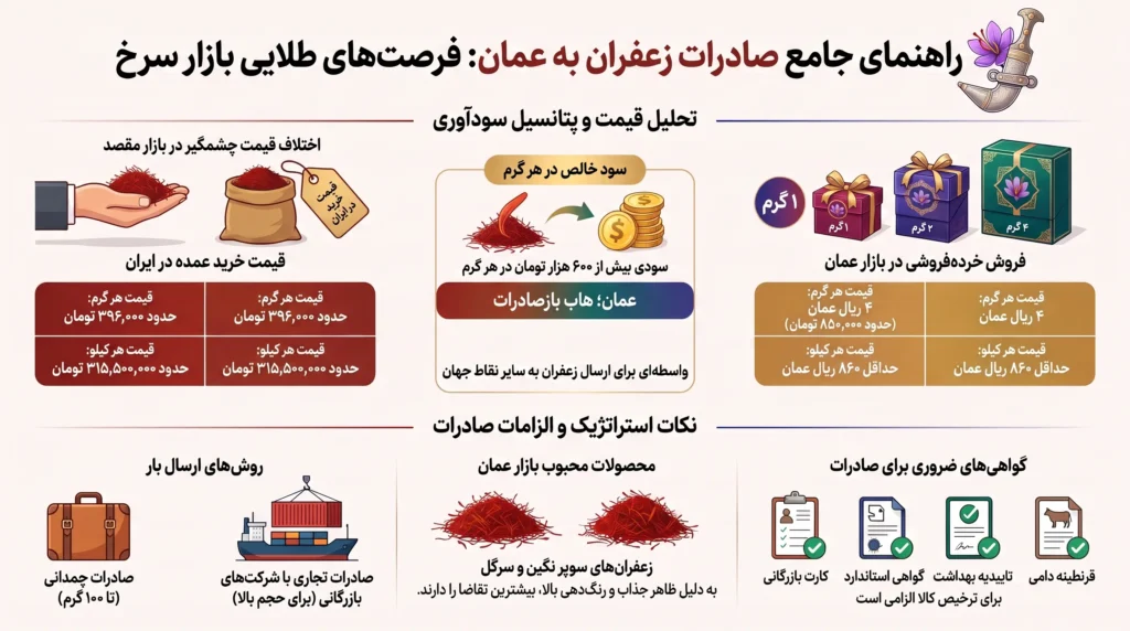 قیمت زعفران در عمان