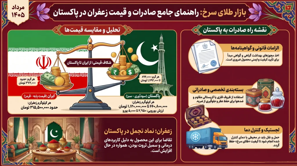 قیمت زعفران در پاکستان