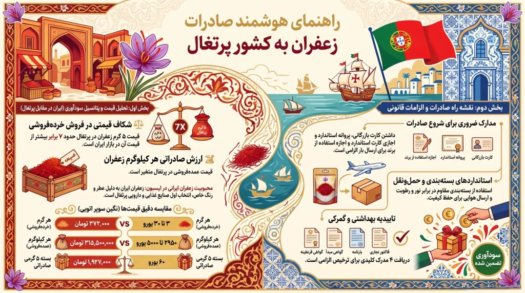 قیمت زعفران در پرتغال